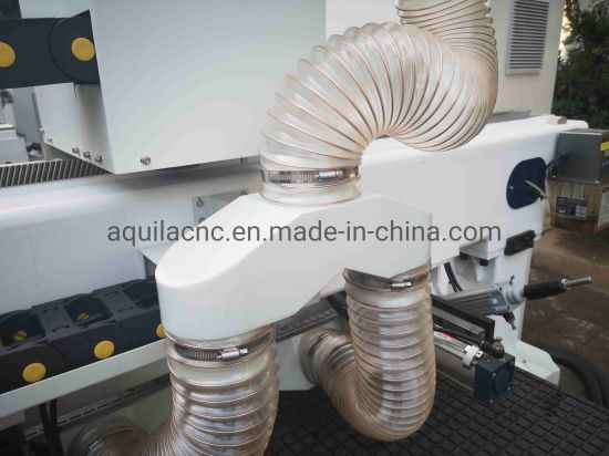 Máquina de enrutador CNC de madera de alta precisión Zs2020 con 6 husillos de refrigeración por aire China